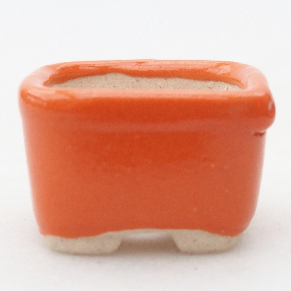 Mini bonsaischaal 2,5 x 2,5 x 1,5 cm, oranje