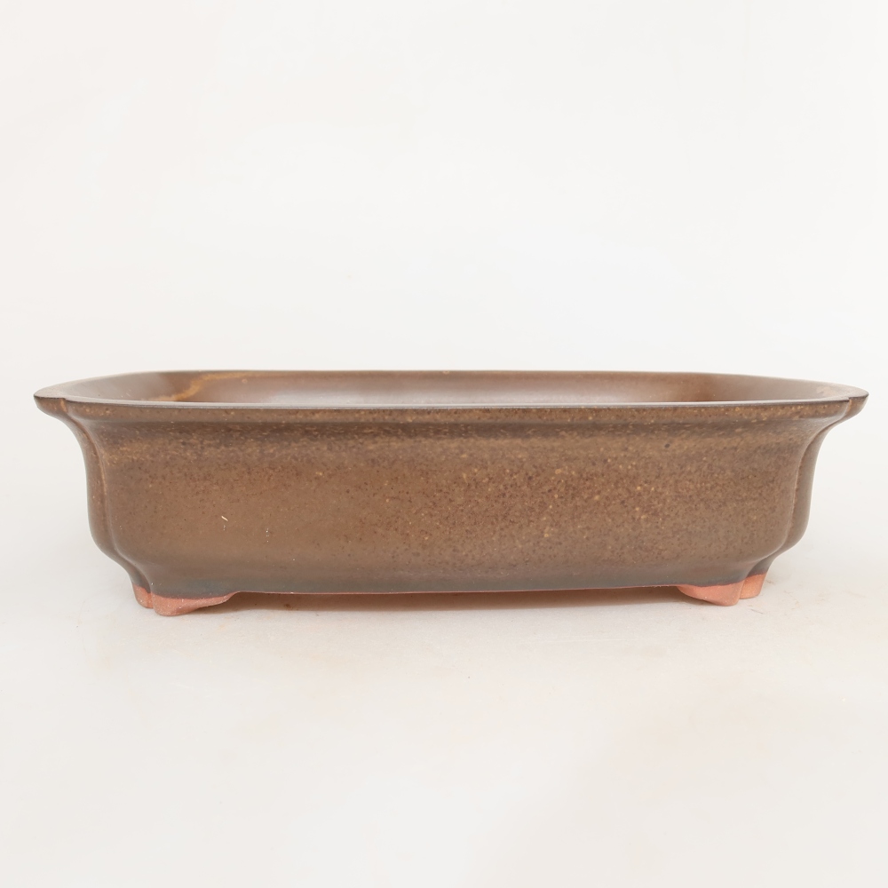 Keramische schaal  24 x 17 x 6 cm, kleur bruin