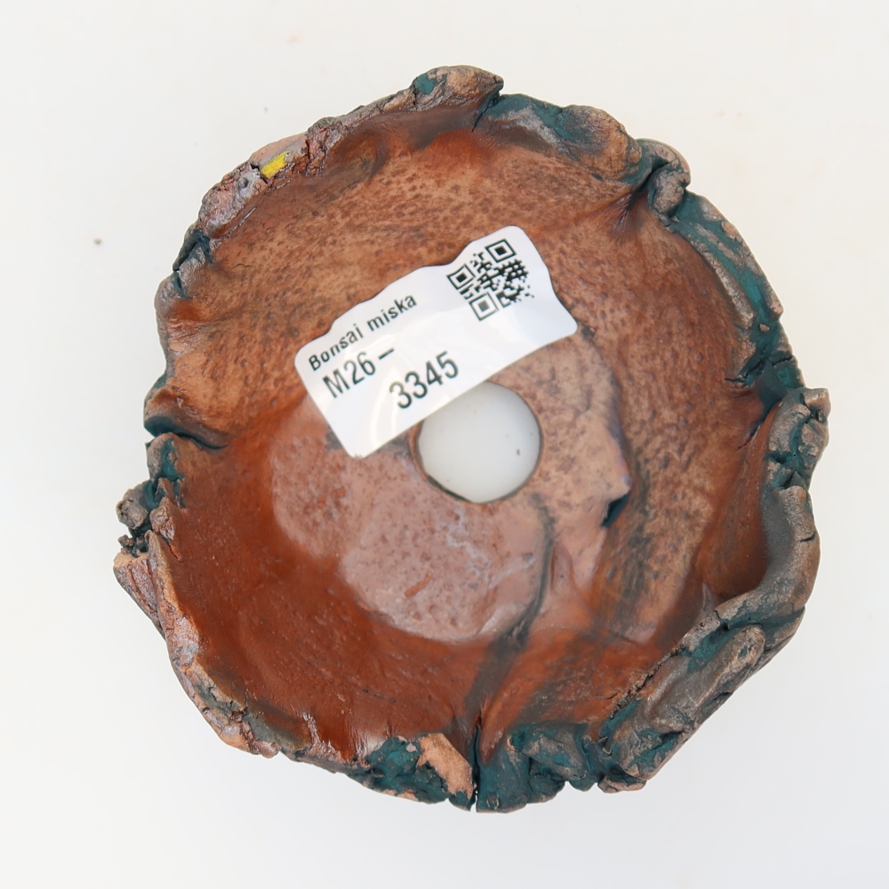 Keramische schelp 9 x 9 x 5,5 cm , kleur groen