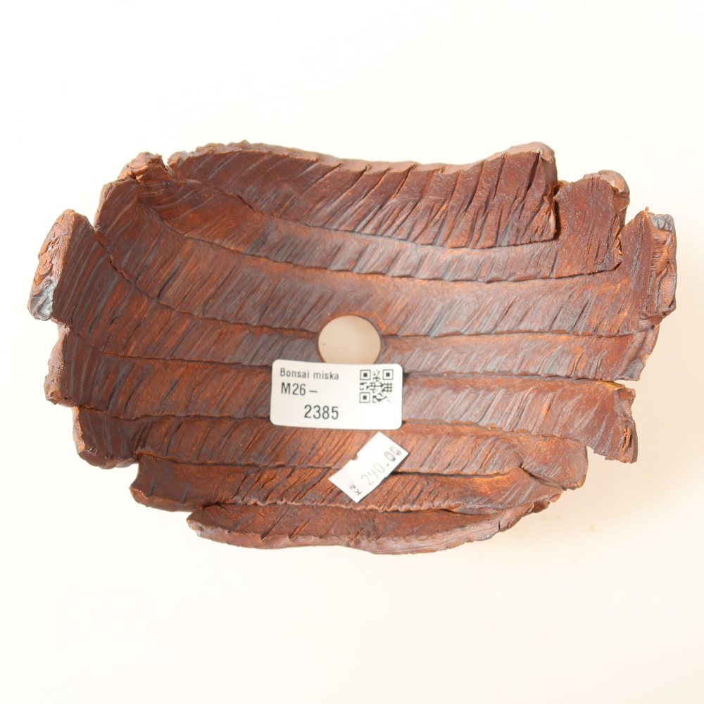 Keramische schaal  14,5 x 11 x 11 cm, kleur bruin