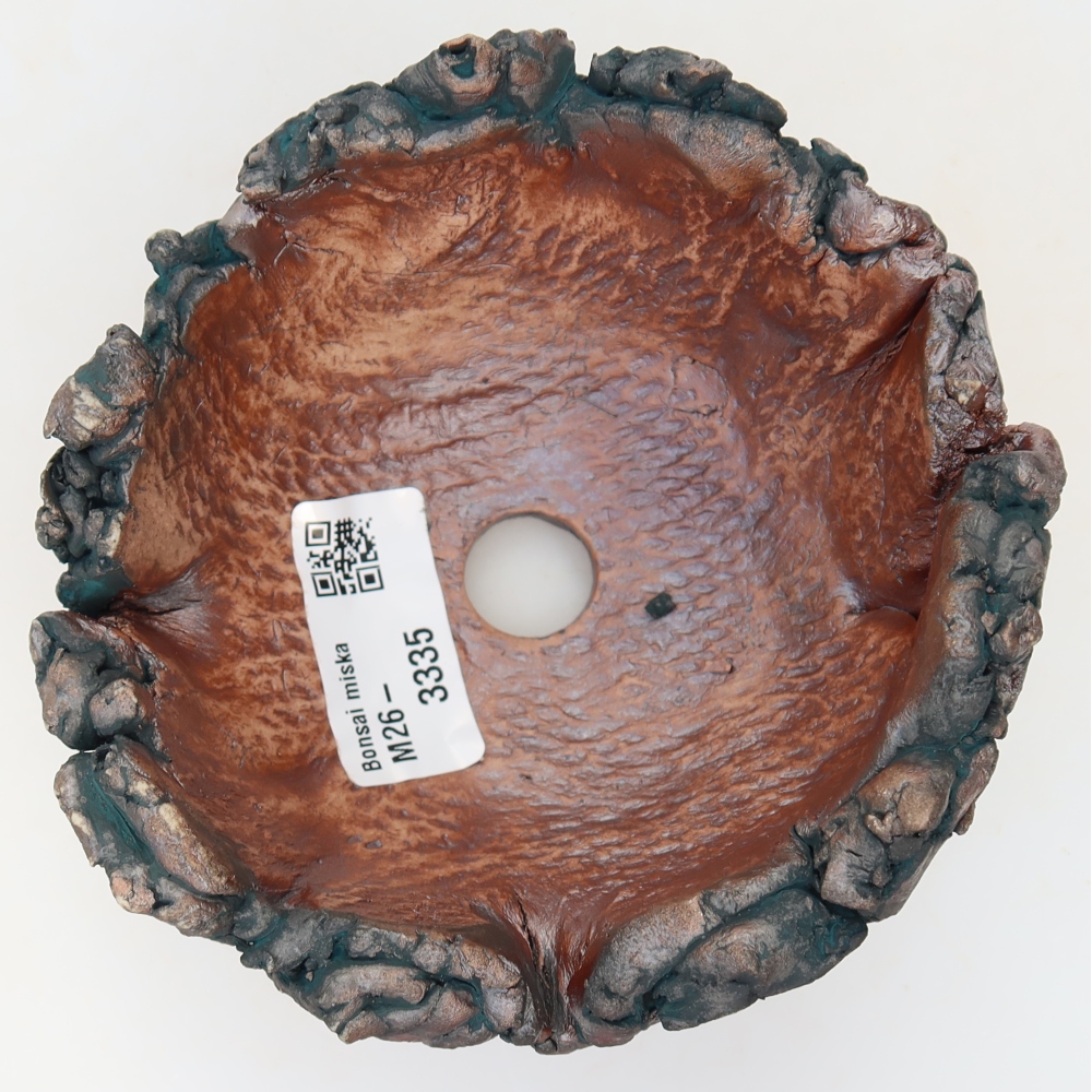 Keramische schaal  11,5 x 11,5 x 8 cm, kleur: groen