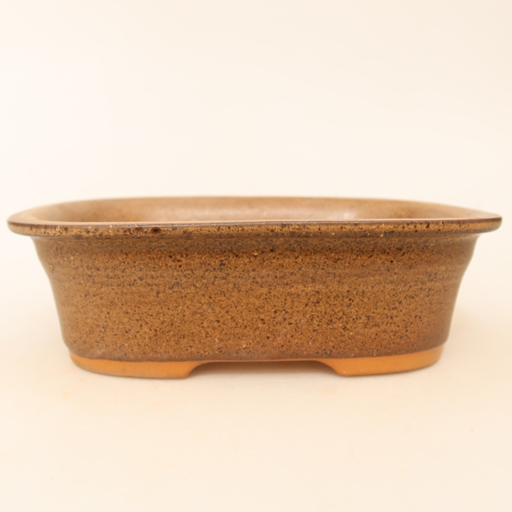 Keramische schaal  18 x 13 x 5,5 cm, kleur bruin