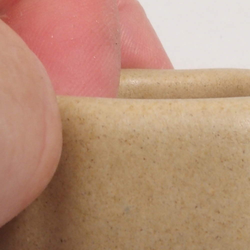 Mini bonsaischaal 4,5 x 4,5 x 2 cm, bruin