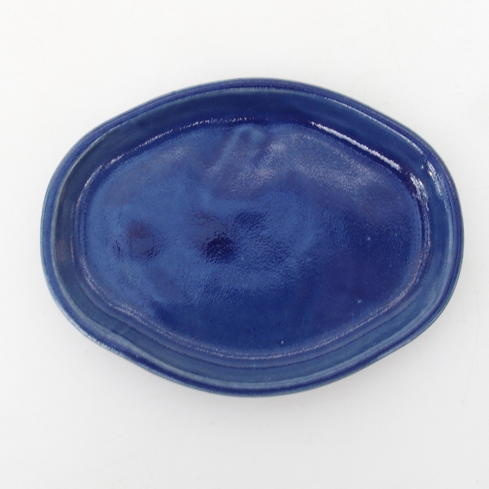 Keramische kom H05 -11 x 8,5 x 1 cm - blauw