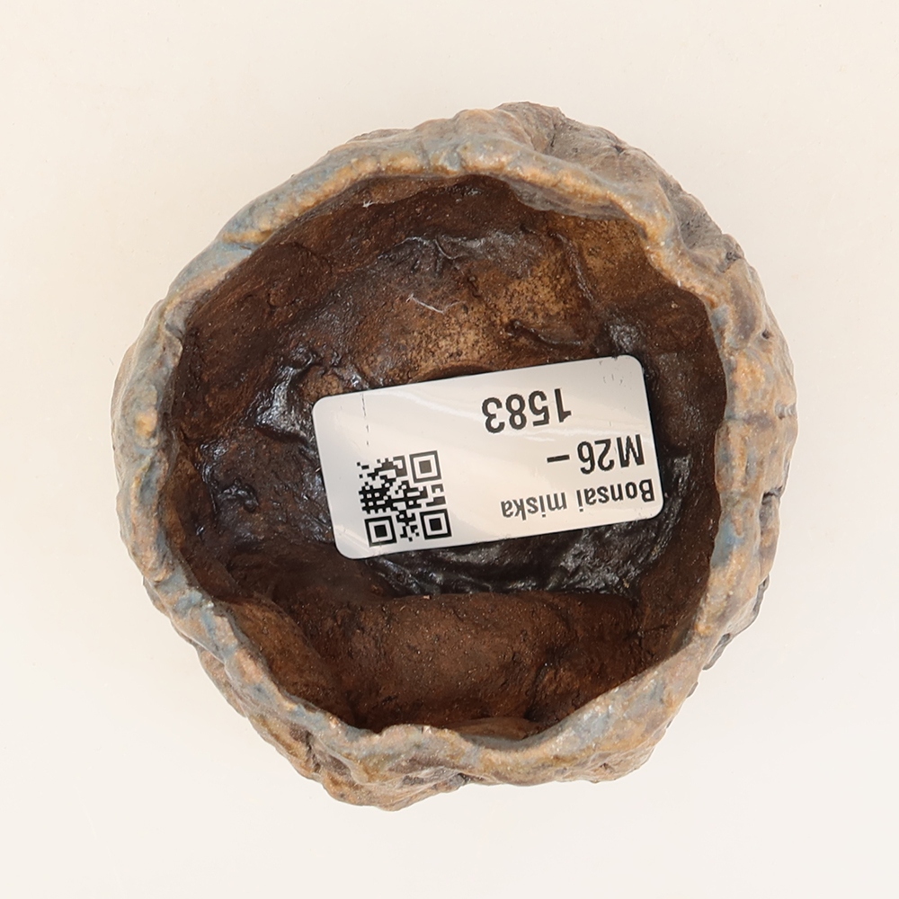 Keramische schaal  6 x 5,5 x 5 cm , kleur blauw