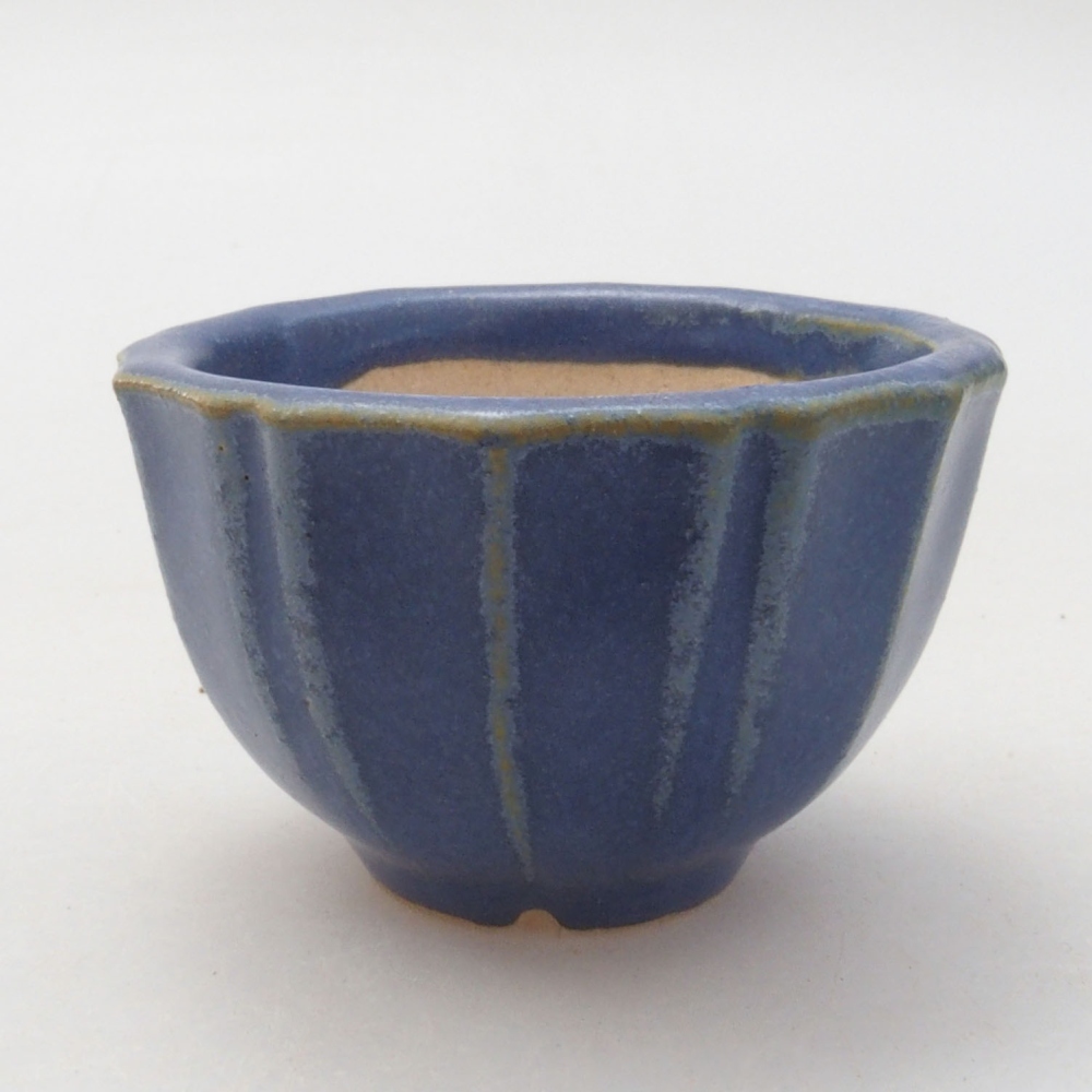 Mini bonsaischaal 5 x 5 x 3 cm, blauw