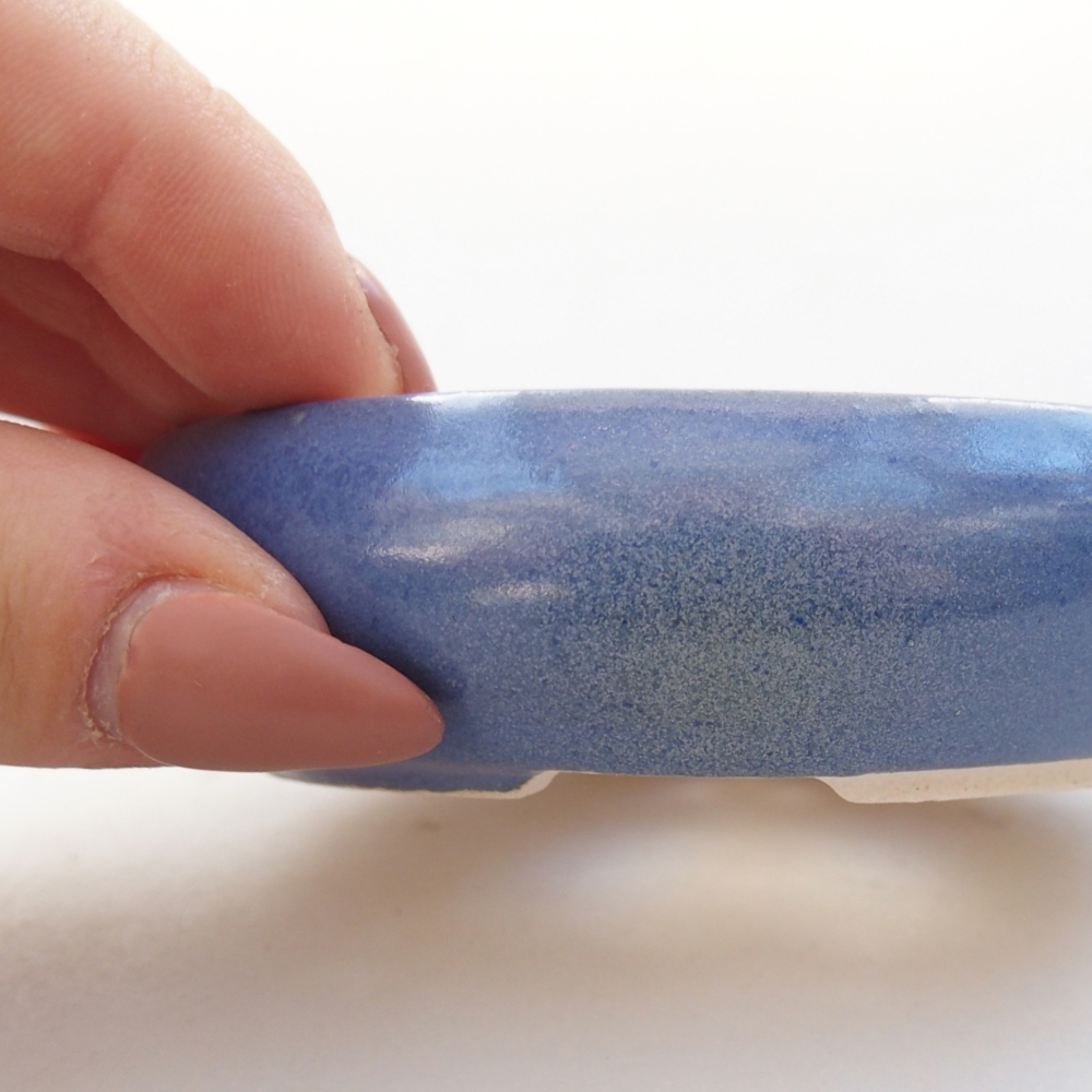 Bonsaischaal van keramiek 26 x 26 x 8 cm, kleur rood