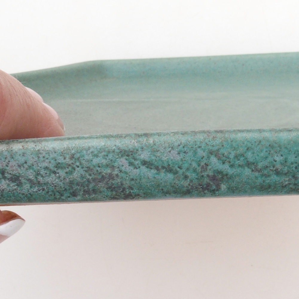 Keramische schotel H53 -18,5 x 17 x 1 cm - groen