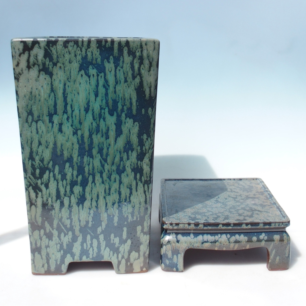 Schaal 24 x 24 x 41/50 cm groen - UITSLUITEND PERSOONLIJK AFHALEN OF PALLETVERVOER