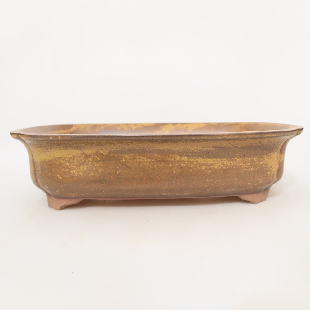 Keramische schaal  24 x 17 x 6 cm, kleur geel