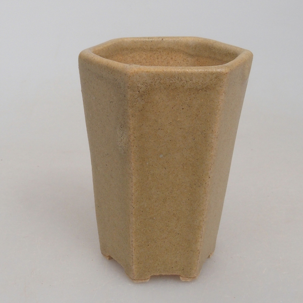 Mini bonsaischaal 4 x 3,5 x 5,5 cm, bruin