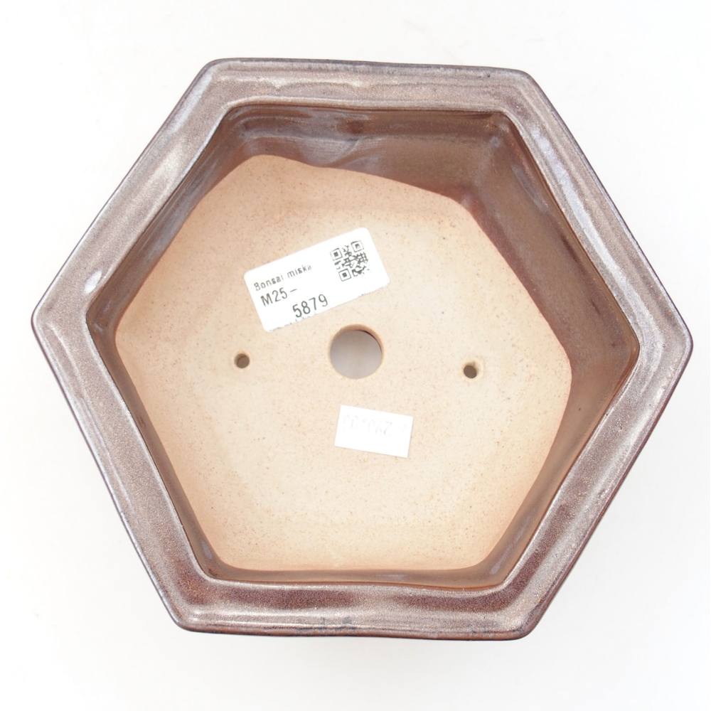 Bonsaischaal van keramiek 22 x 17 x 5 cm, groen