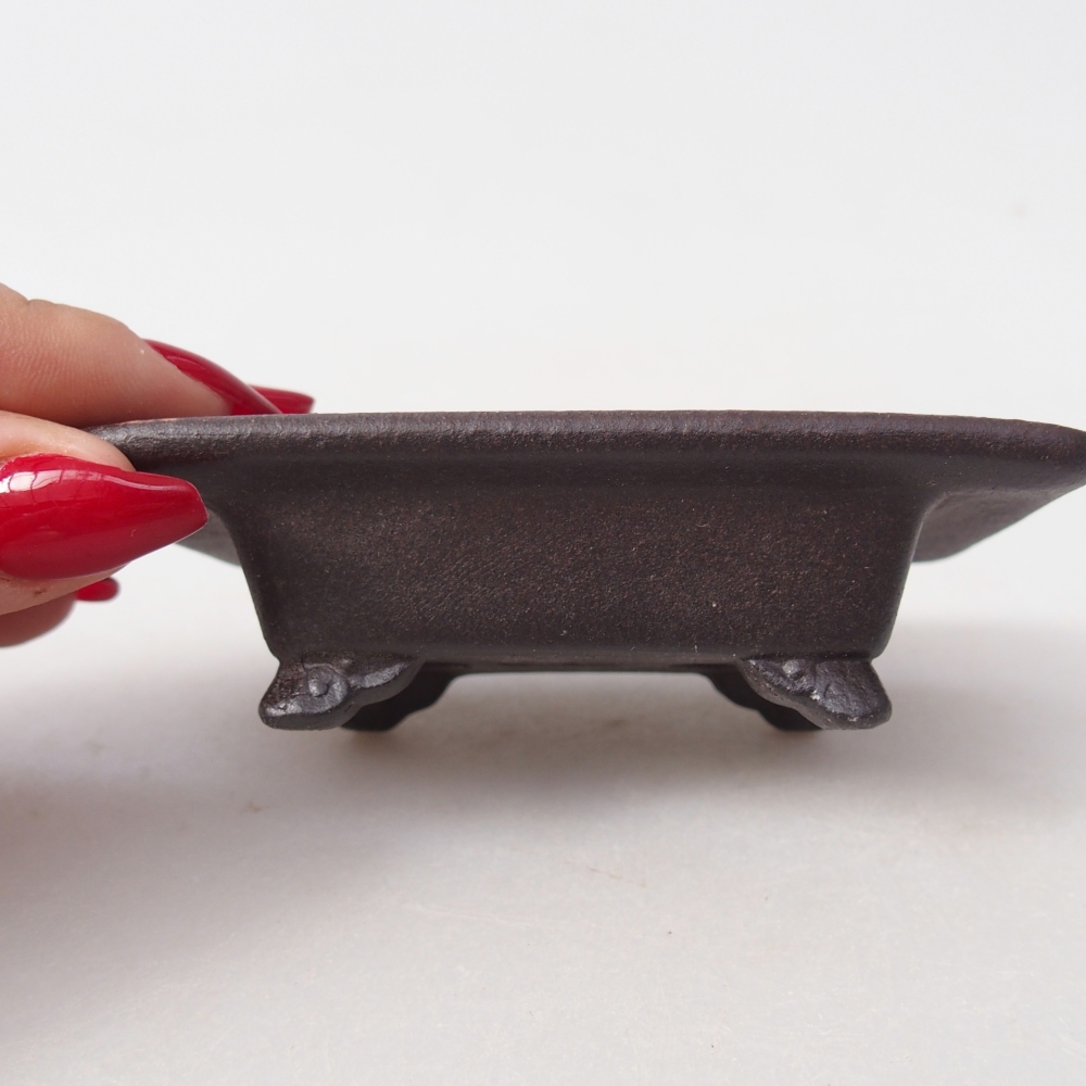 Mini bonsaischaal 9,5 x 6,5 x 3 cm, bruin