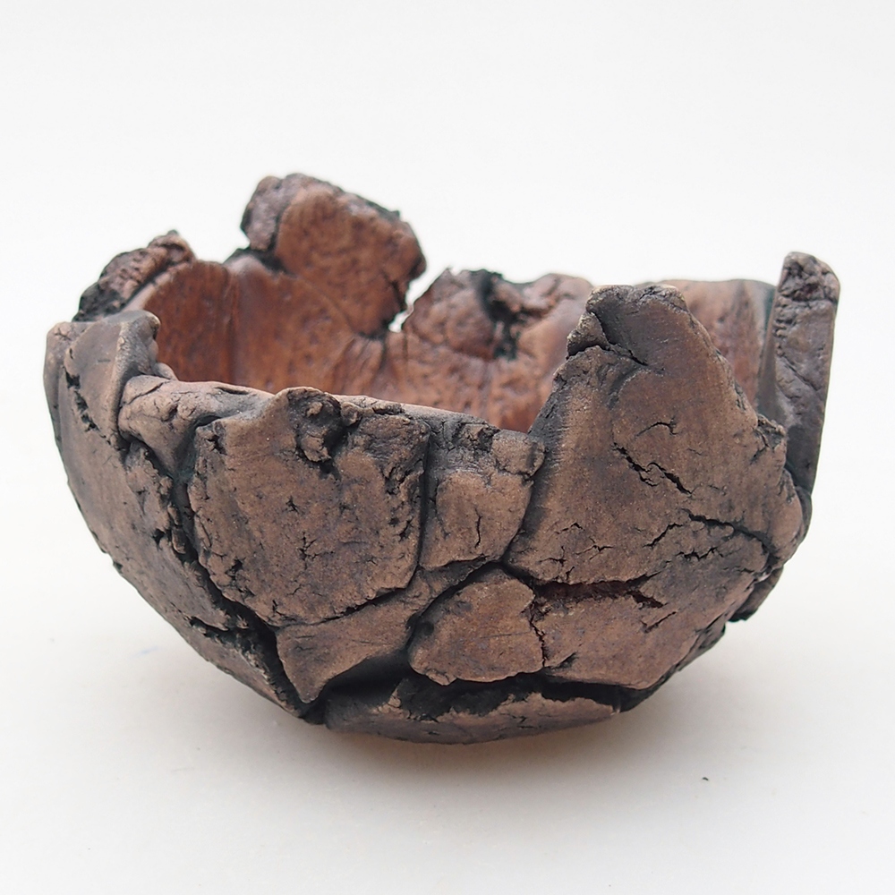 Keramische schelp 9 x 9 x 6 cm , kleur groen