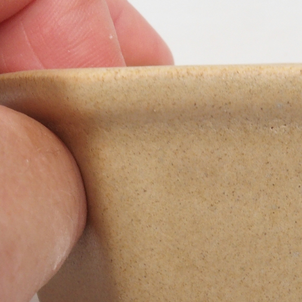 Mini bonsaischaal 8 x 7 x 4 cm, bruin