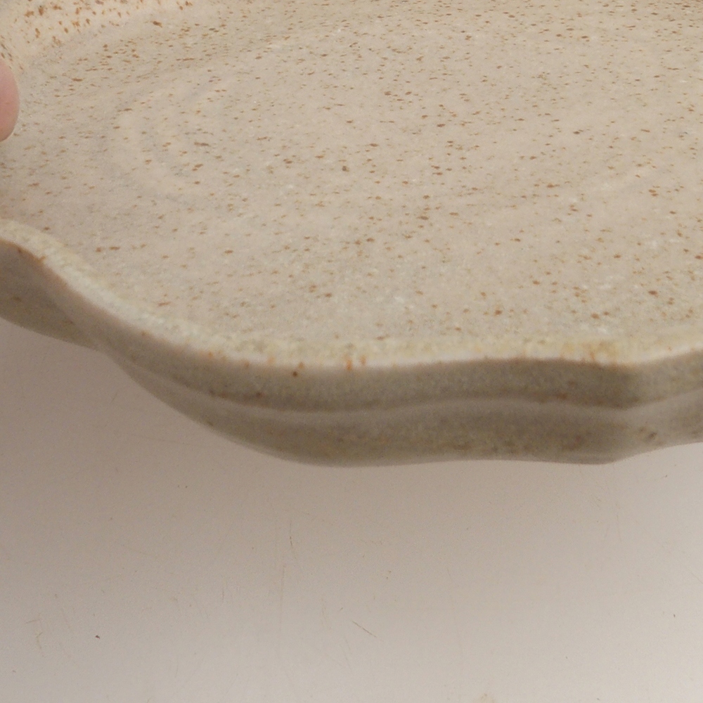 Keramische kom H06 - 14 x 14 x 1,5 cm - beige