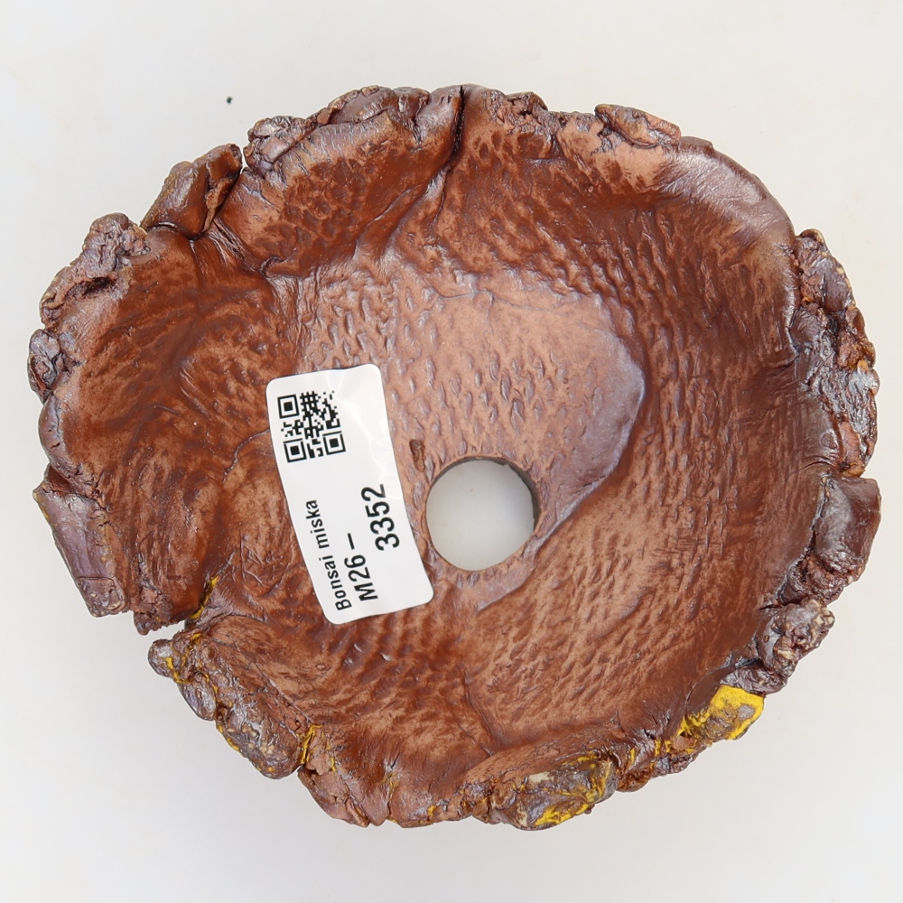 Keramische schaal  11,5 x 11 x 6 cm, kleur: geel