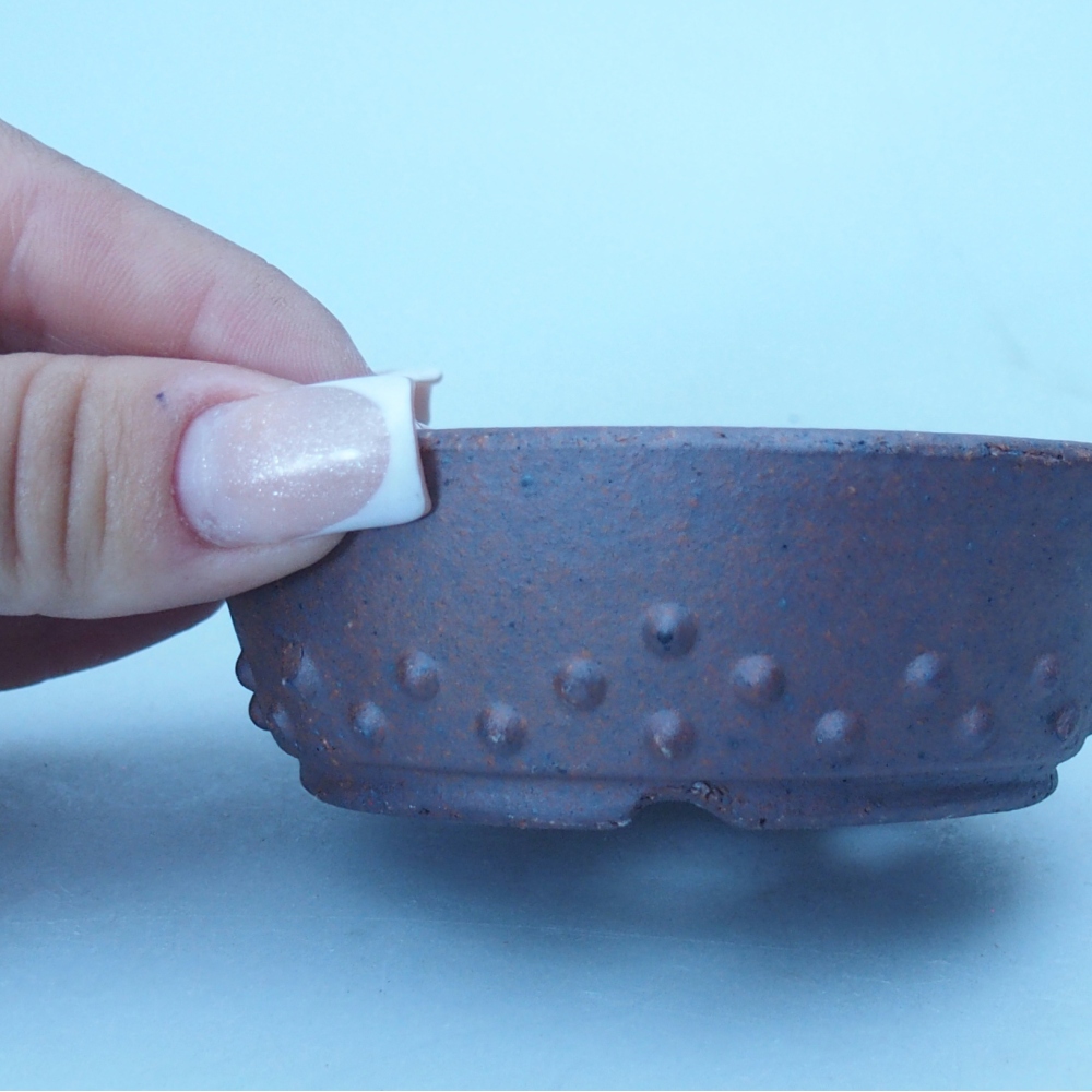 Kom 8,5 x 8,5 x 3 cm bruin