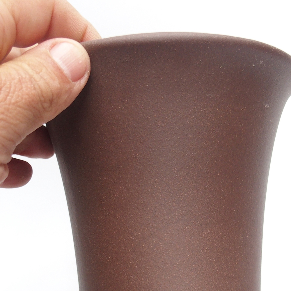 Kom 13 x 13 x 17 cm bruin