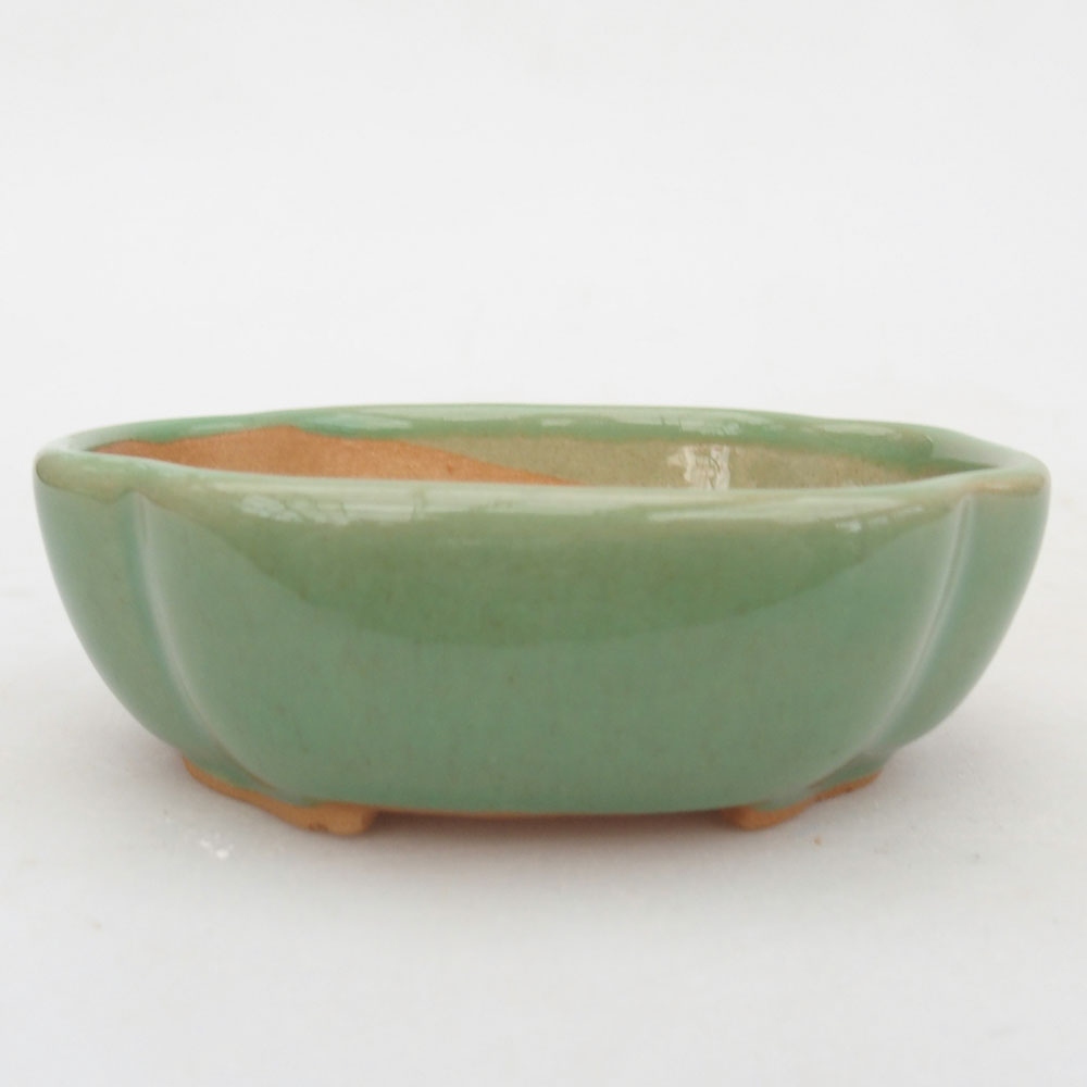 Bonsaischaal van keramiek 125 x 10 x 3 cm, bruin