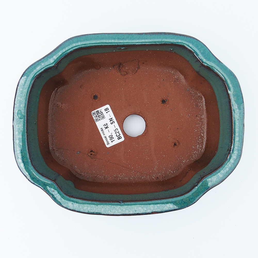 Kom 20 x 16 x 6,5 cm groen-blauw