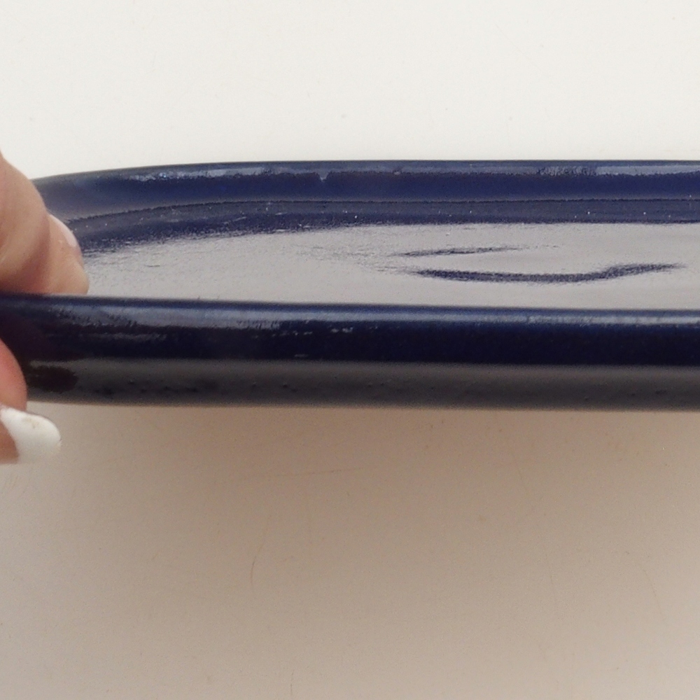 Keramische kom H36 - 17,5 x 15 x 1 cm - blauw