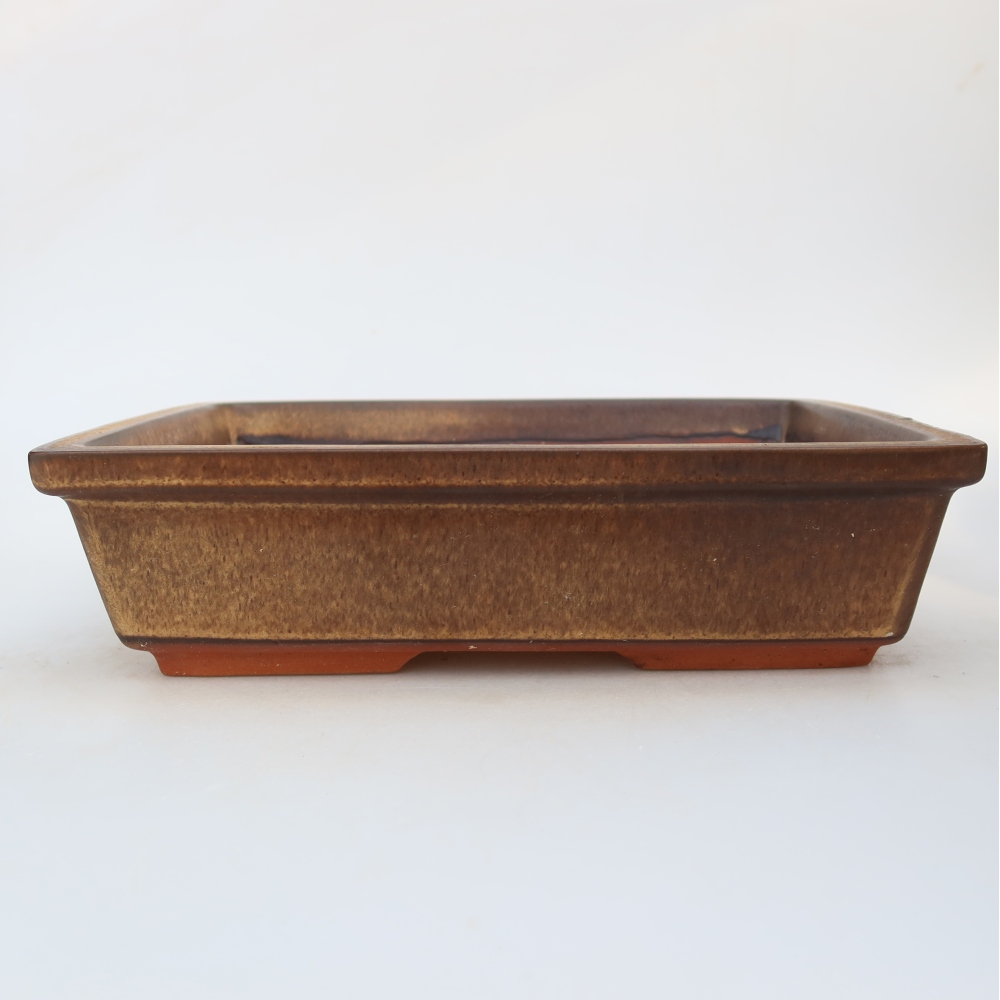 Keramische schaal  25,5 x 19 x 6,5 cm, kleur: bruin