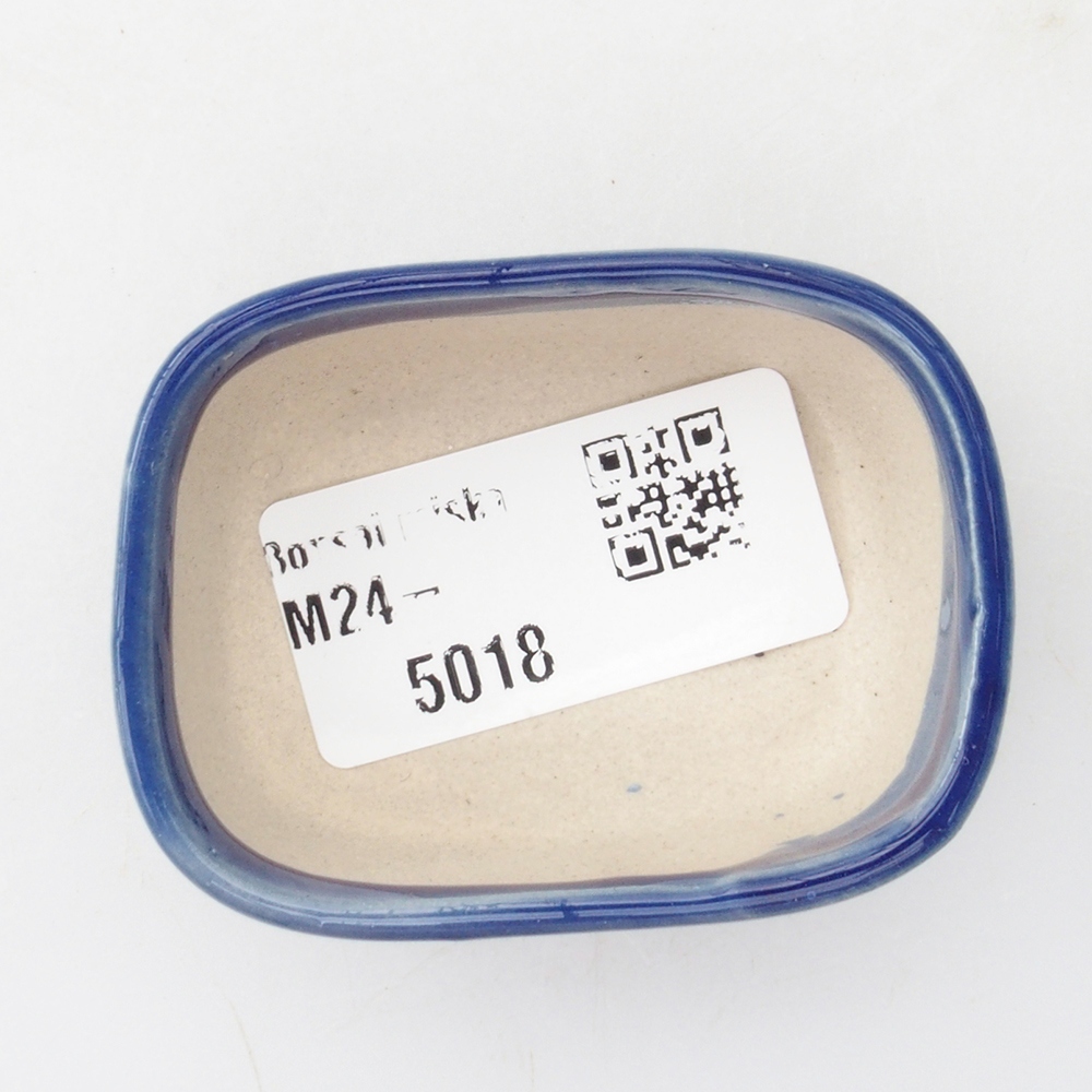 Mini bonsaischaal 5,5 x 4 x 2,5 cm, kleur blauw
