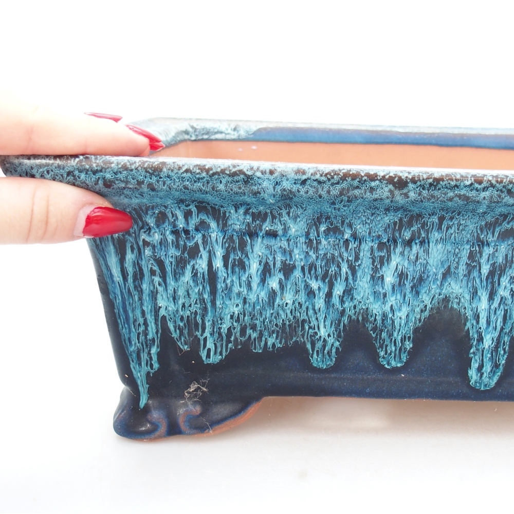 Kom 31,5 x 21,5 x 10,5 cm kleur blauw