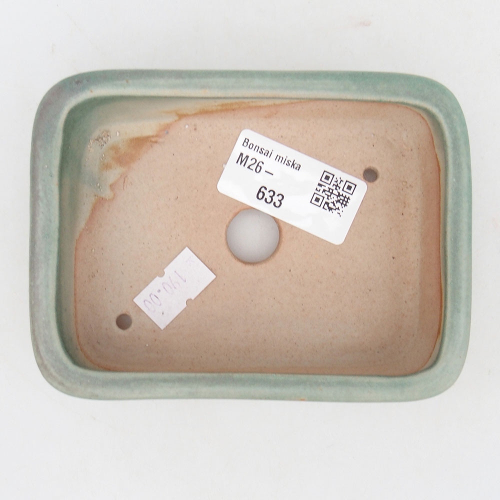 Bonsaischaal van keramiek 125 x 10 x 3 cm, bruin