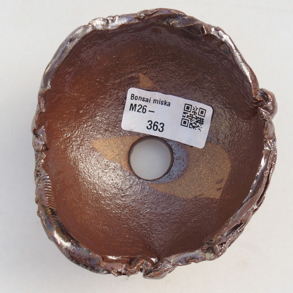 Keramisch Schelp 10 x 9 x 7 cm , kleur bruin