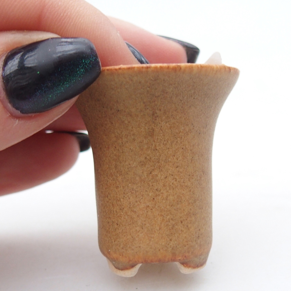 Mini bonsaischaal 3 x 3 x 3,5 cm, bruin