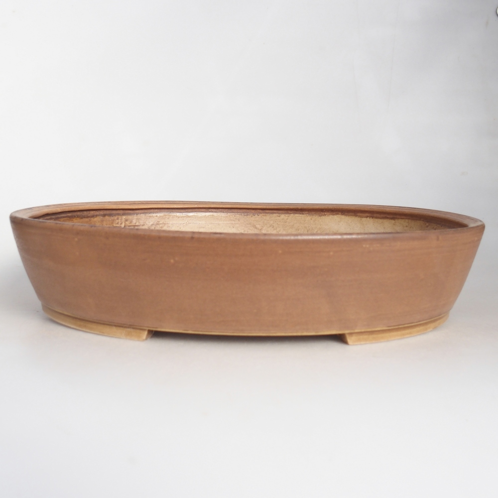 Bonsaischaal van keramiek 31,5 x 27,5 x 6,5 cm, roze