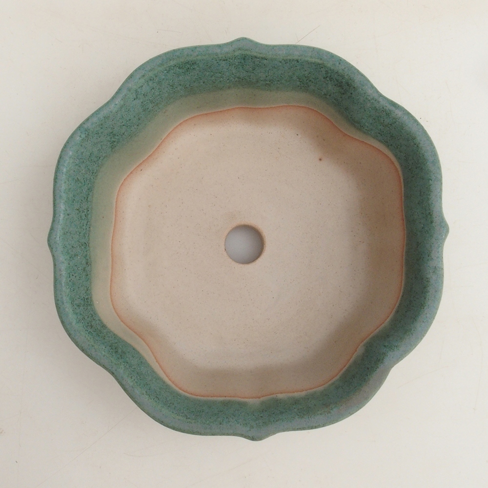 Bonsai kom H06 - 14,5 x 14,5 x 5 cm - groen