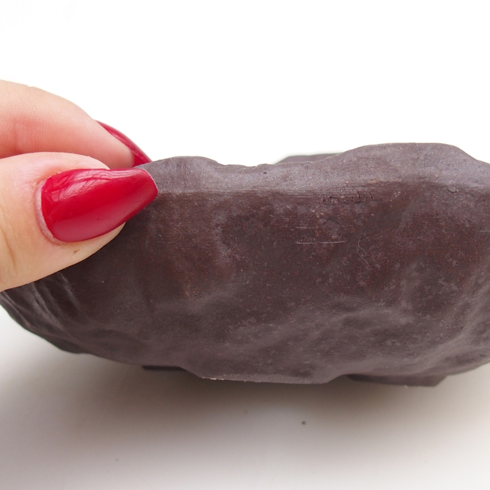 Keramisch Schelp 15 x 11 x 6,5 cm , kleur bruin