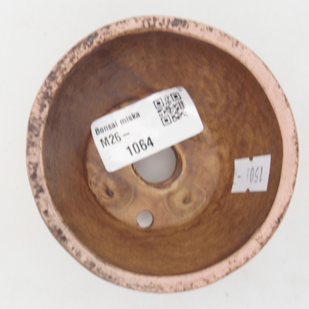 Bonsaischaal van keramiek 8,5 x 8,5 x 5 cm, roze