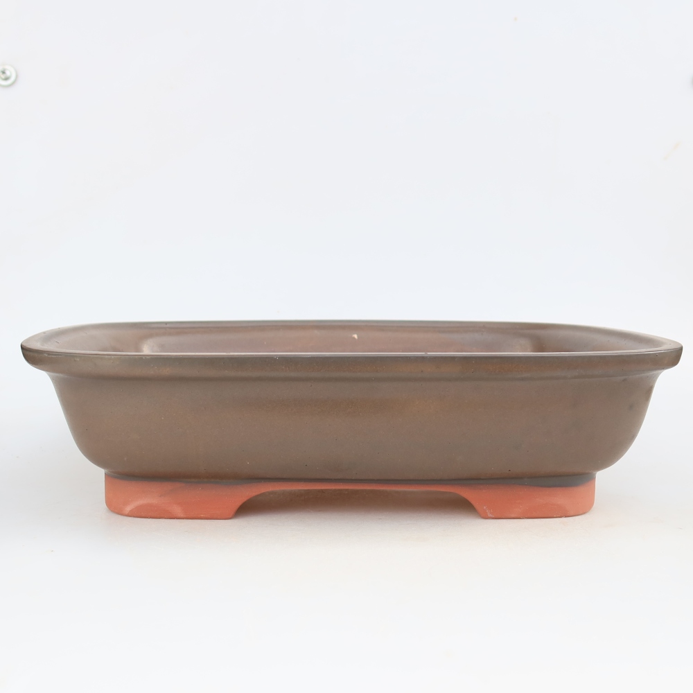 Keramische schaal  33,5 x 26 x 8 cm, kleur bruin