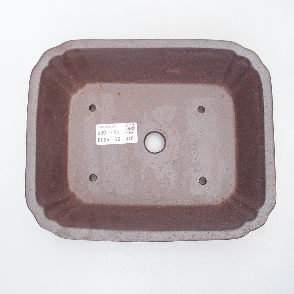 Kom 21 x 18 x 6,5 cm bruin