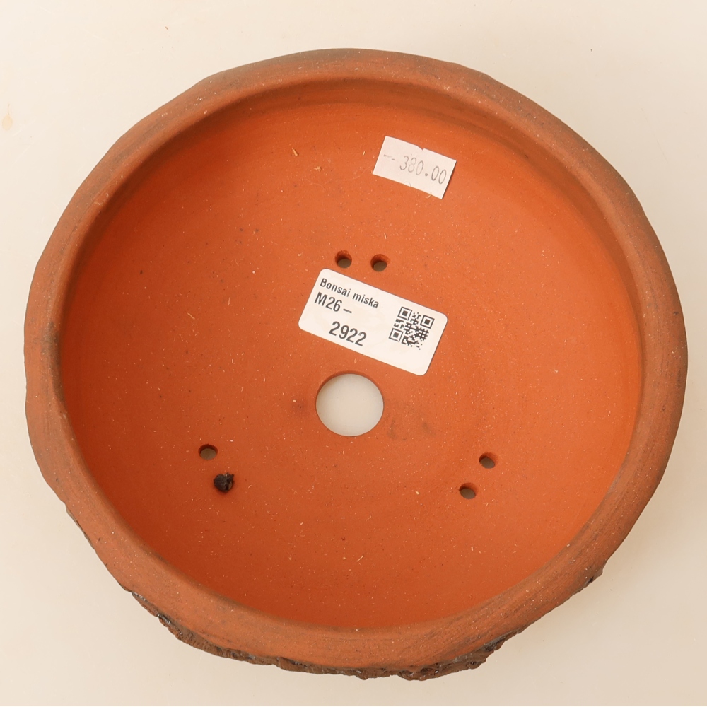 Keramische bonsaipot 17 x 17 x 6 cm, kleur bruin