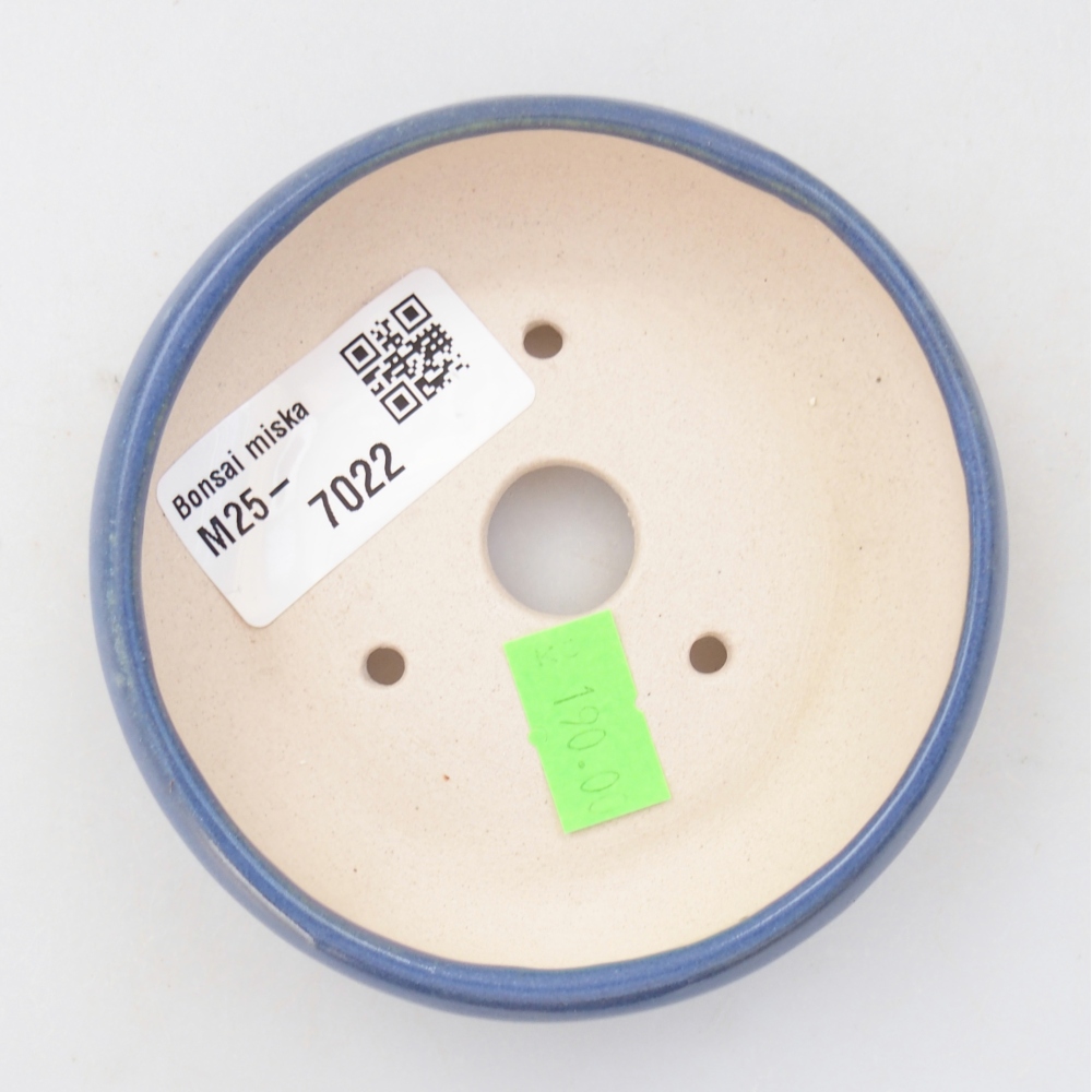 Bonsaischaal van keramiek 26 x 26 x 8 cm, kleur rood