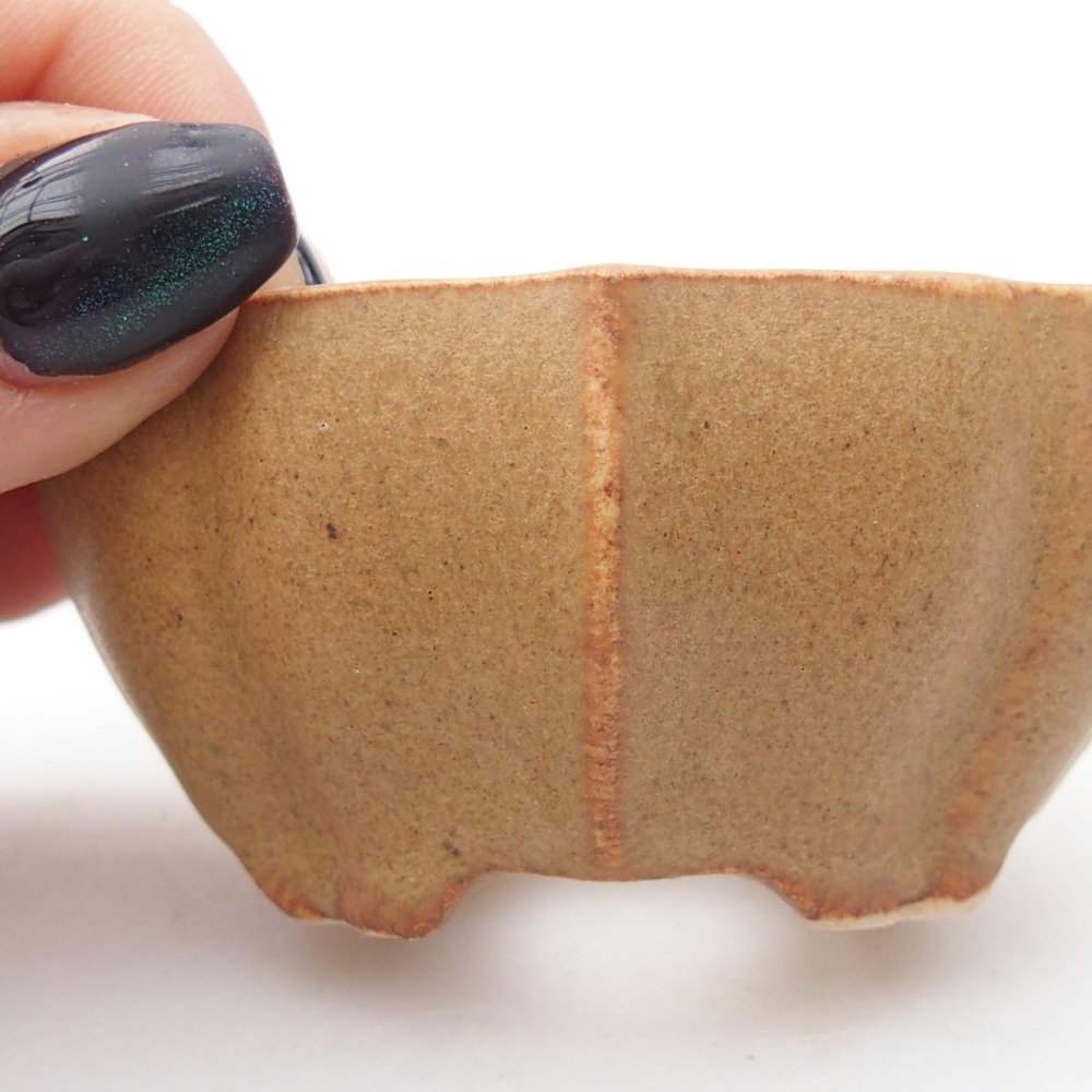 Mini bonsaischaal 7 x 5 x 3 cm, bruin