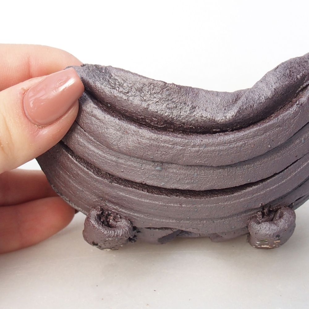 Keramisch Schelp 11 x 8,5 x 6 cm , metaalkleur