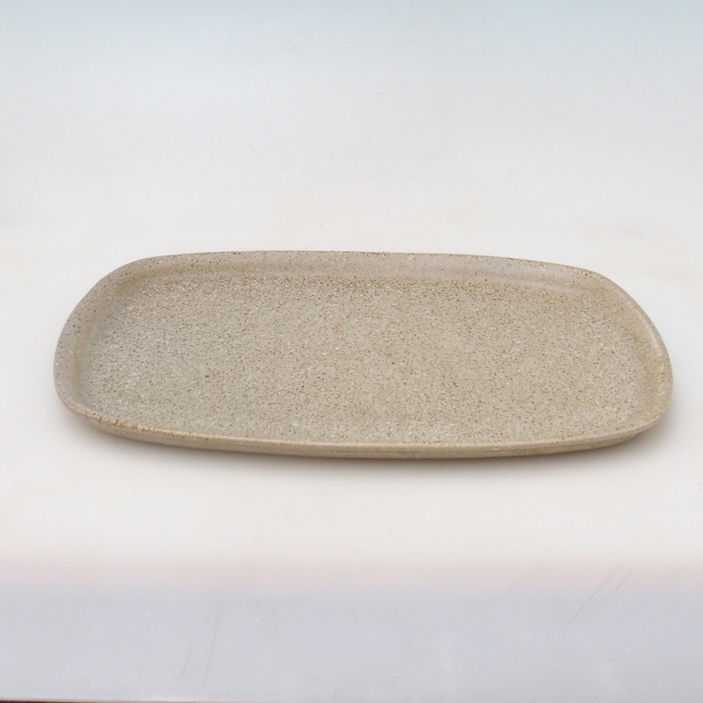 Keramische schotel H09 - 28,5 x 19,5 x 1,5 cm - beige