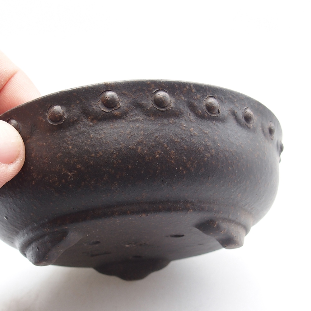 Schaal 11,5 x 11,5 x 4 cm bruin oker