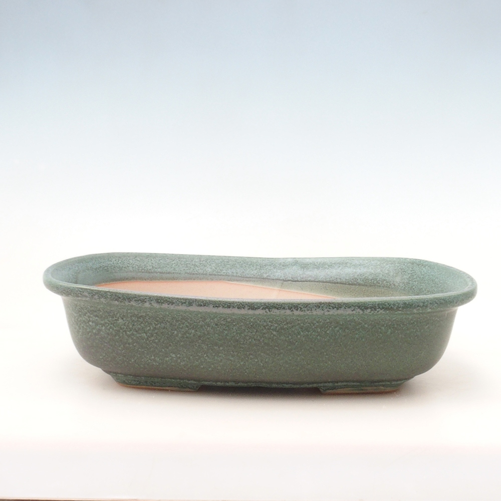 Bonsai kom + schotel H10 - 37 x 28 x 9 cm - groen