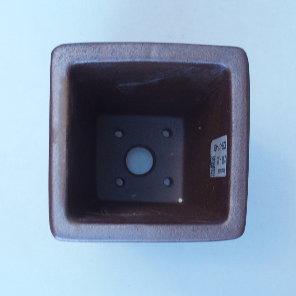 Kom 9 x 9 x 16,5 cm bruin