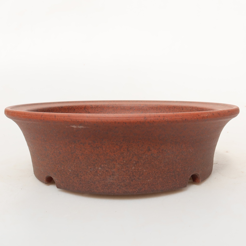 Keramische schaal  19 x 19 x 5,5 cm, kleur baksteenrood