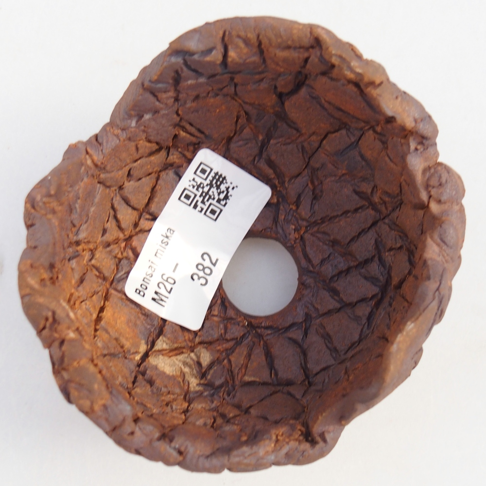 Keramisch Schelp 8,5 x 8,5 x 6 cm , kleur bruin