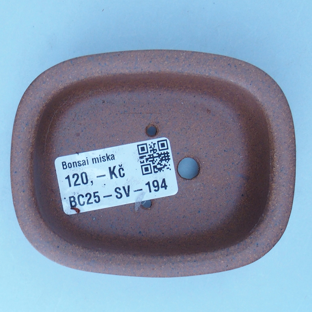 Schaal 9 x 7 x 3 cm bruin
