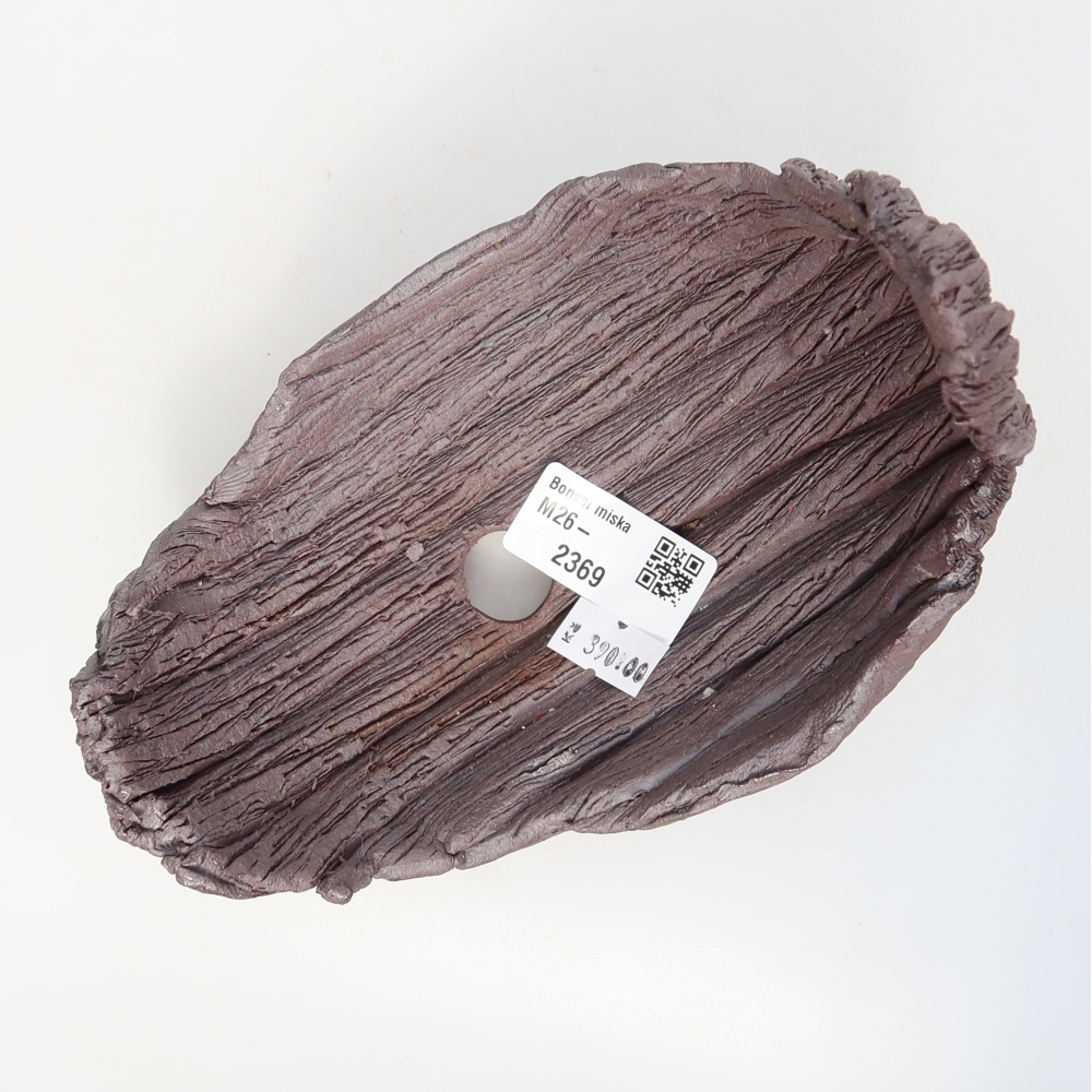 Keramische schaal  15 x 11 x 14,5 cm, kleur bruin